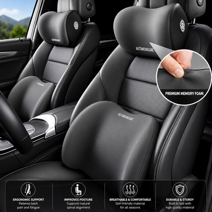 Memory Foam Car Head Rest Neck Pillow