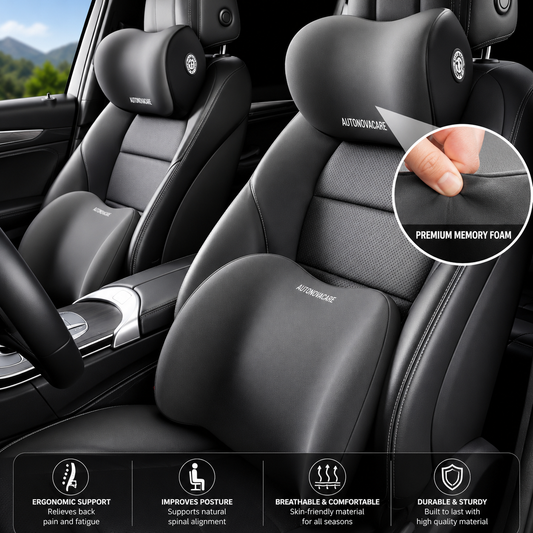 Memory Foam Car Head Rest Neck Pillow