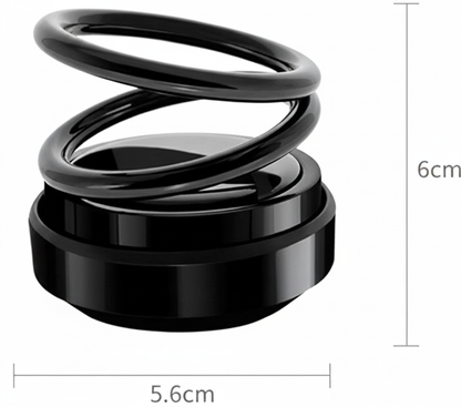 Classic Air Freshener Cleaner Dashboard Air Freshener Solar Energy Black